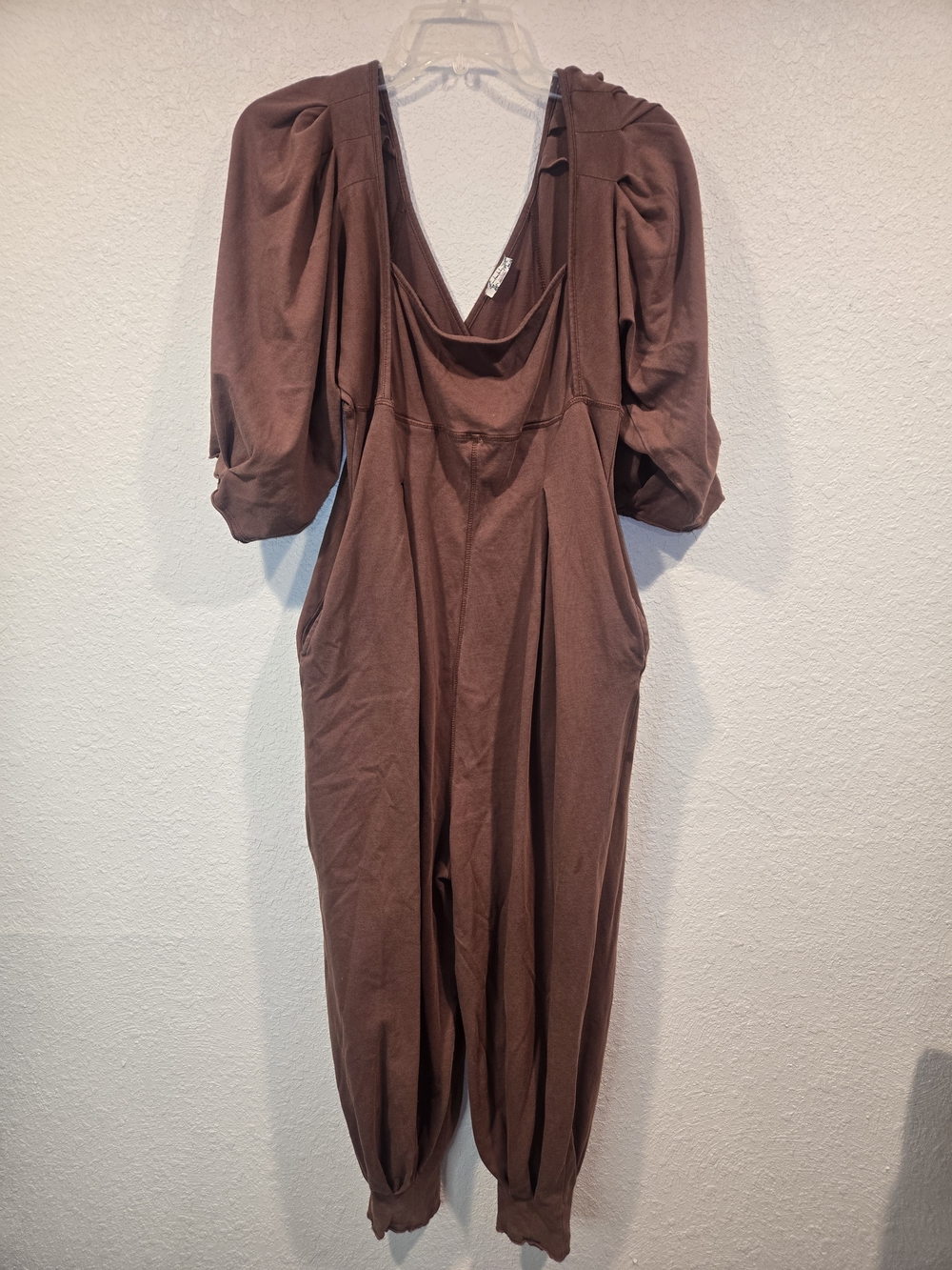 Free People Intimately Lotta Love Romper Jumpsuit Butter Brown S